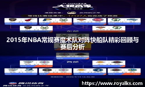 2015年NBA常规赛魔术队对阵快船队精彩回顾与赛后分析