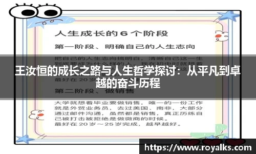 王汝恒的成长之路与人生哲学探讨：从平凡到卓越的奋斗历程